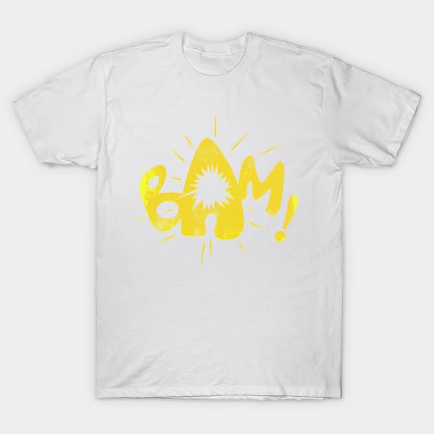 Bam! Superhero sound effect T-Shirt by GraficBakeHouse